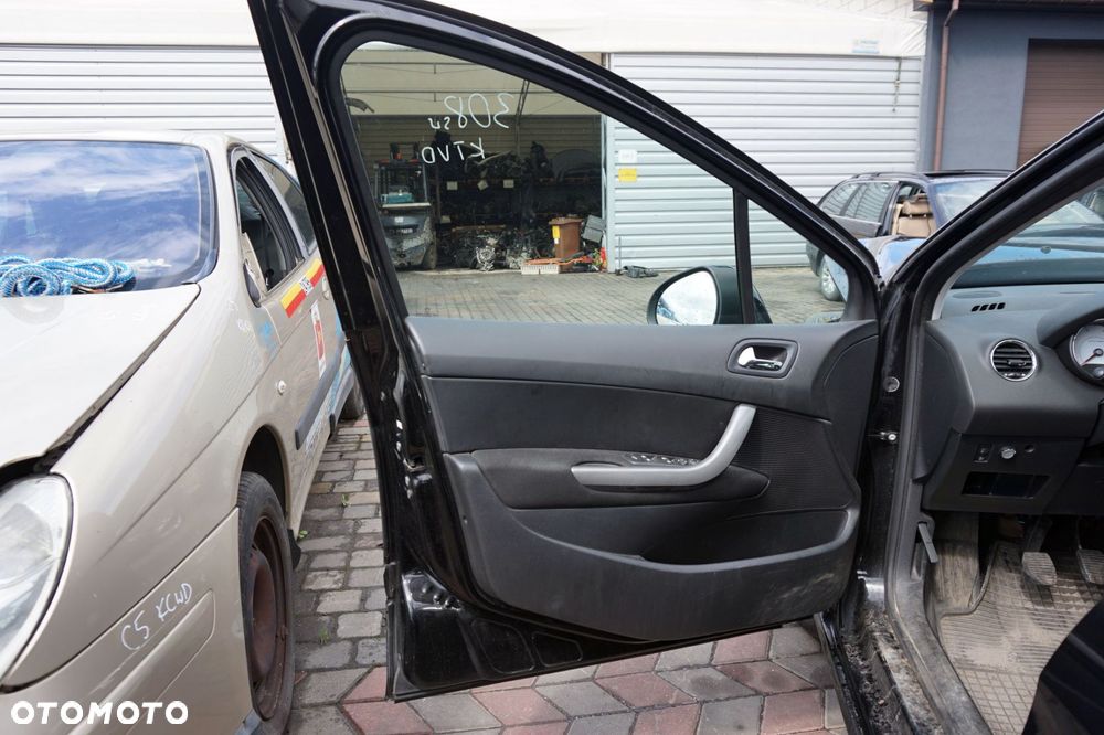 DRZWI PRZEDNIE LEWE 308 I T7 LIFT KOMBI KTVD  CZARNY PEUGEOT 2011-2013 - 7