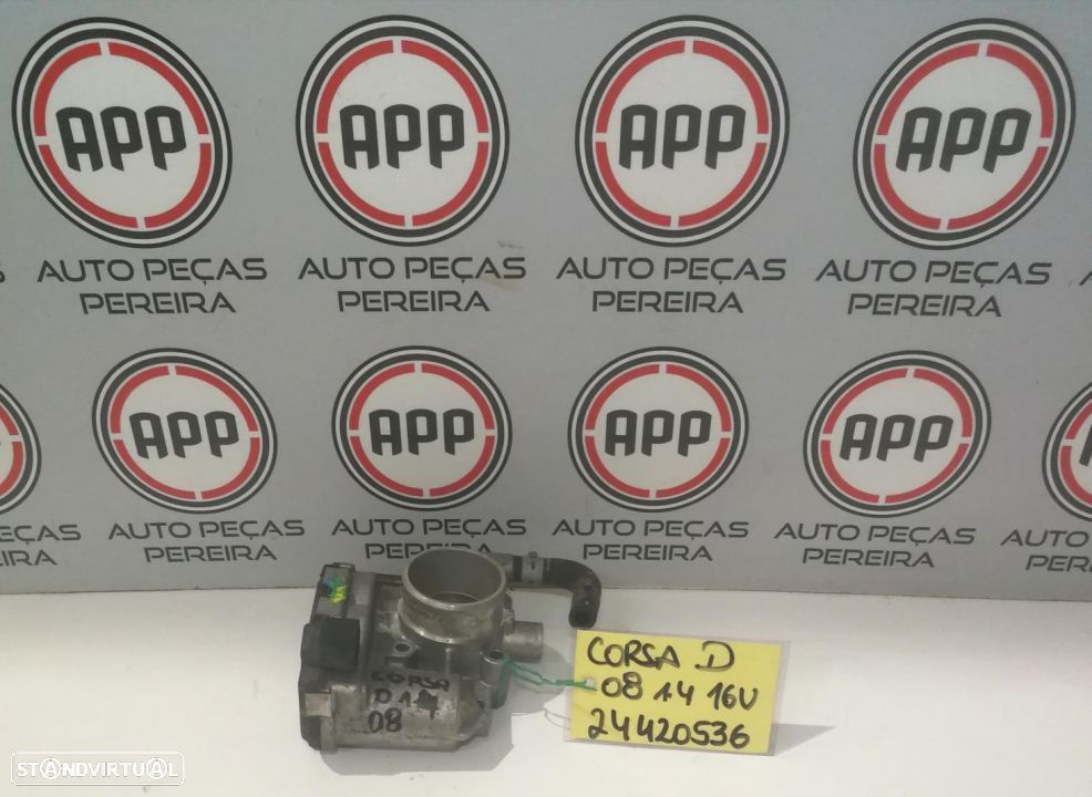 Borboleta Opel Corsa D 1.4 16V 2008 referência 24420536. - 1