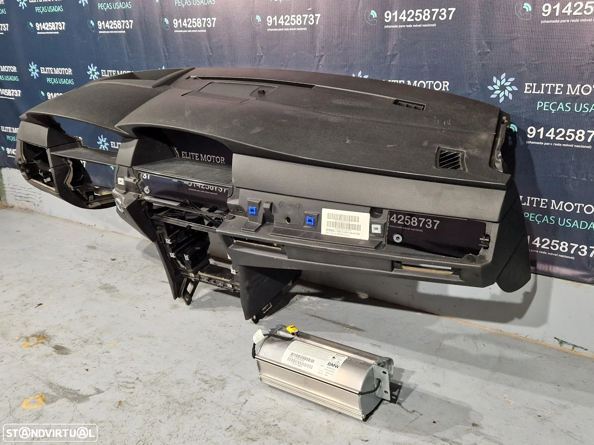 Tablier com airbag usado BMW SERIE 5 E60 E61 LCI CHAVE CARTÃO DISPLAY HEAD UP - 4