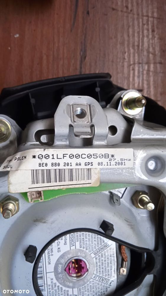 Poduszka powietrzna Airbag kierowcy 8E0880201AA pasażera 8Z0880204B Audi A2 1.4 B - 7