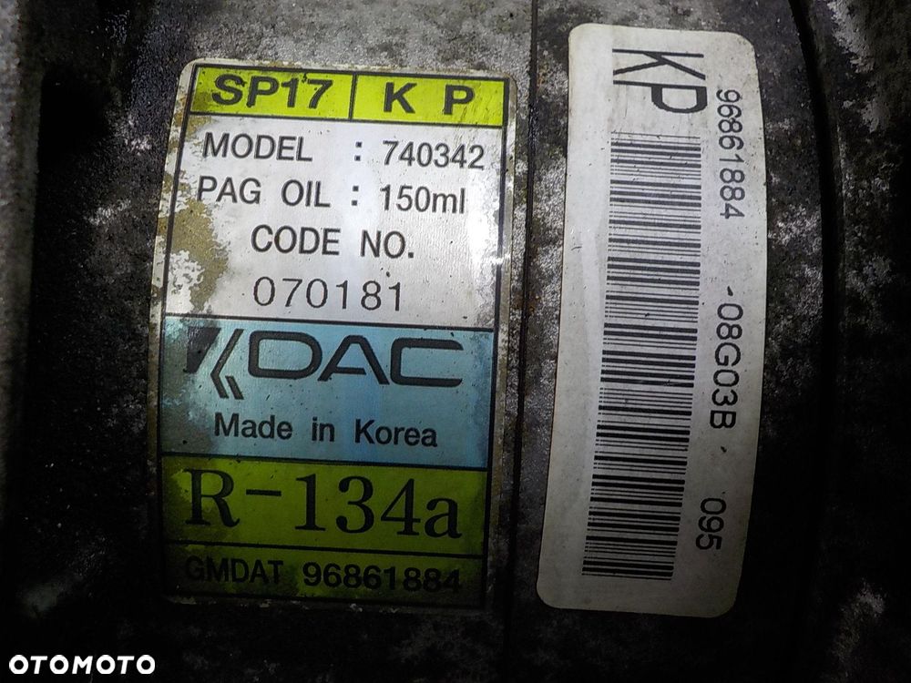 CHEVROLET CAPTIVA OPEL ANTARA 2.0 CDTI SPRĘŻARKA POMPA KLIMATYZACJI 740342 - 4