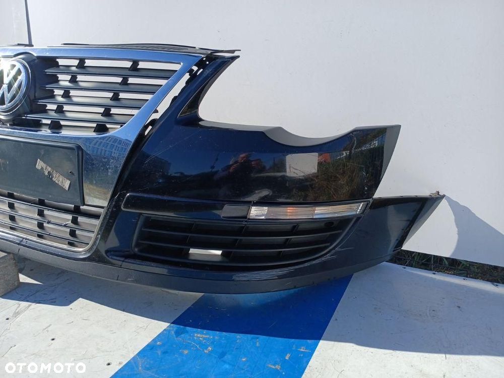 ZDERZAK PRZÓD PRZEDNI CZARNY VOLKSWAGEN PASSAT B6 3C0807221C - 2