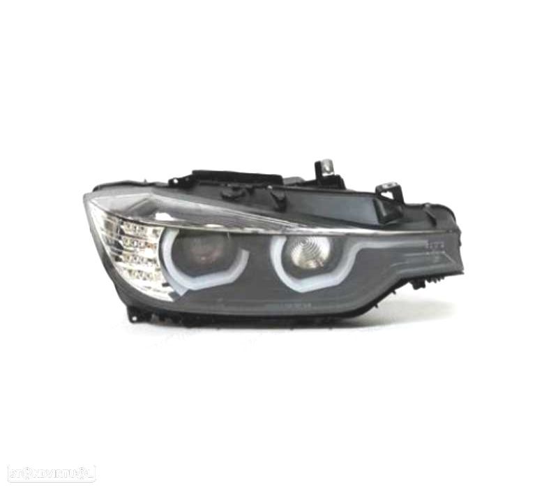 FARÓIS BMW F30 F31 XÉNON DRL 11-15 FUNDO PRETO - 3