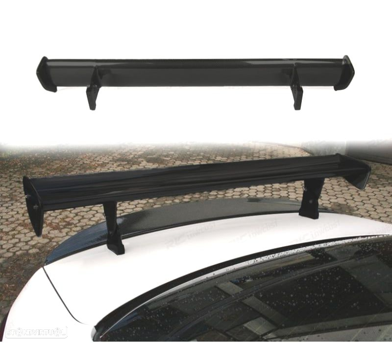 AILERON SPOILER CHEVROLET DAEWOO NUBIRA 99-03 LOOK GTS PRETO BRILHANTE - 3