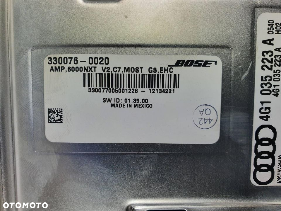 WZMACNIACZ AUDI S8 D4 4G1035223A LEGAL FV - 2