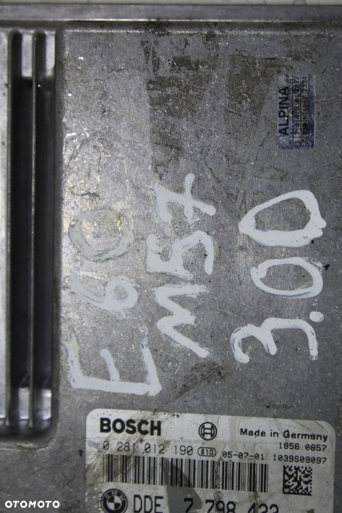 KOMPUTER STEROWNIK SILNIKABMW E60 M57 3.0D 7798422 - 2