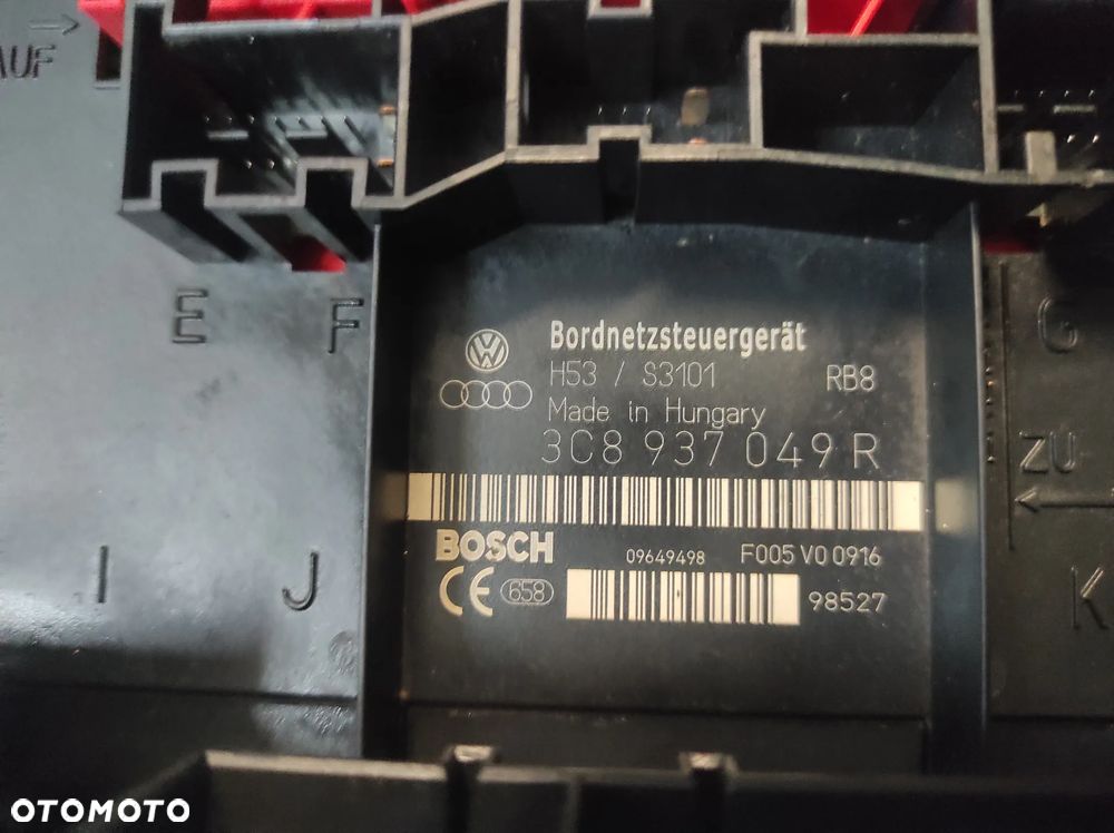 MODUŁ STEROWNIK BORDNETZ 3C8937049R VW AUDI SEAT SKODA WYSYŁKA !!!!! - 3