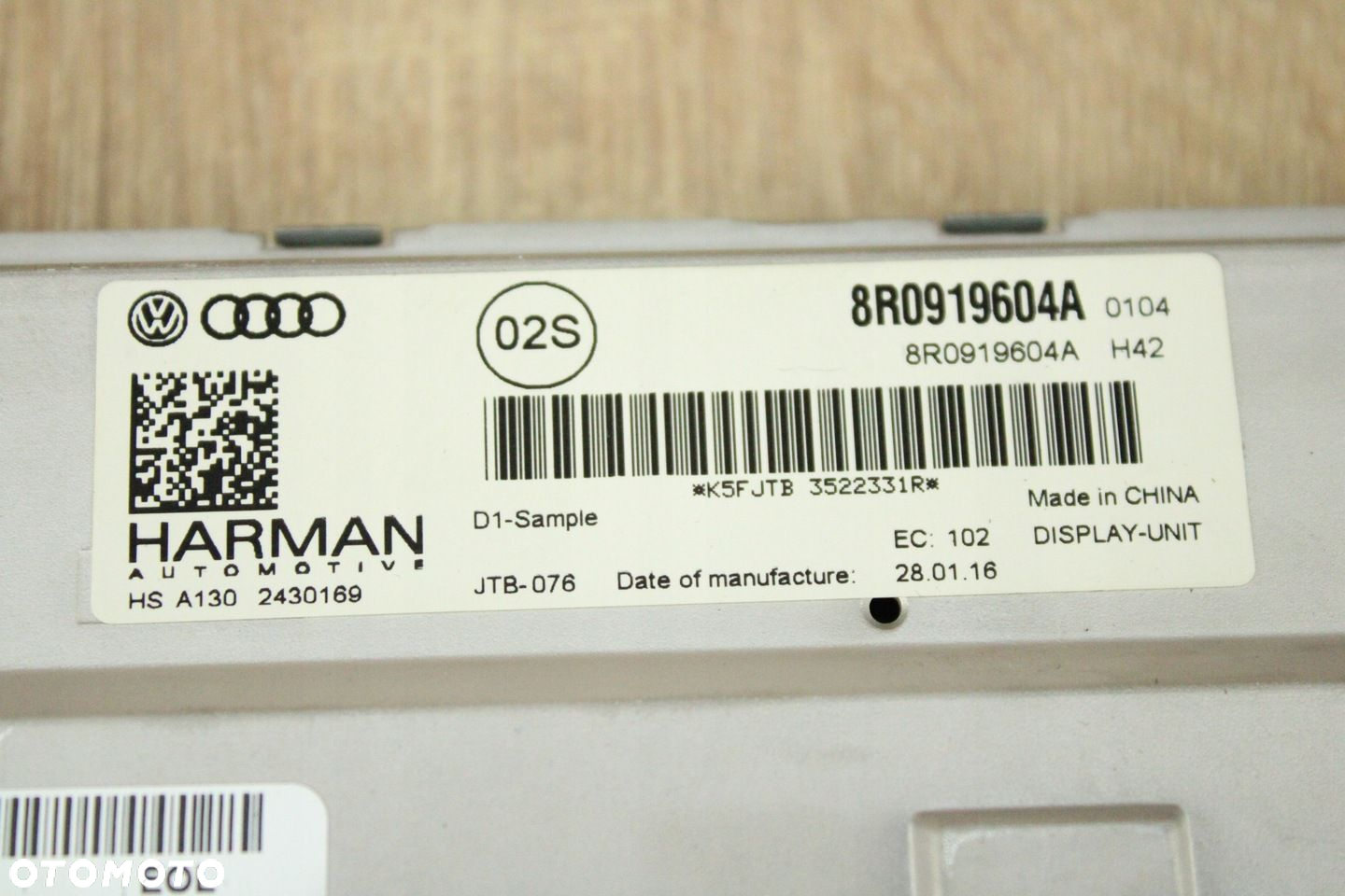 ORYGINALNY WYŚWIETLACZ EKRAN NAWIGACJI MMI AUDI A5 8T LIFT 8R0919604A 14km - 5
