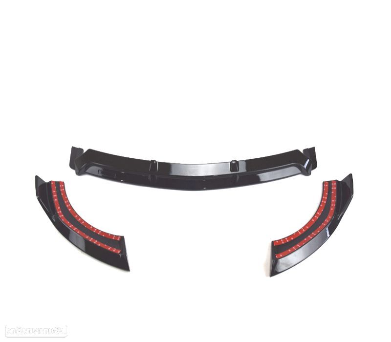 SPOILER FRONTAL MERCEDES CLASE E W213 16-20 LOOK SPORT PRETO BRILHANTE - 7