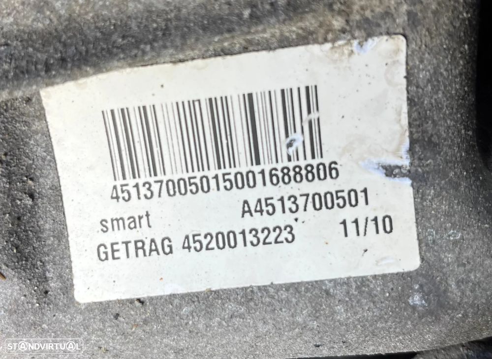 Caixa de Velocidades Automática SMART FORTWO 451 0.8 CDI Ref: A4513700501/4520013223/660951 - 4