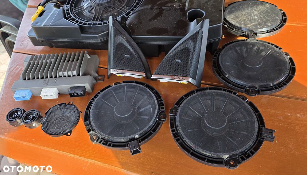Zestaw Nagłośnienia FOCAL Peugeot 3008 5008 II Subwoofer Wzmacniacz Głośniki - 2