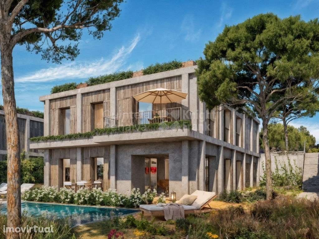 Moradia T4 Triplex com rooftop e piscina na Caparica - Grande imagem: 5/30