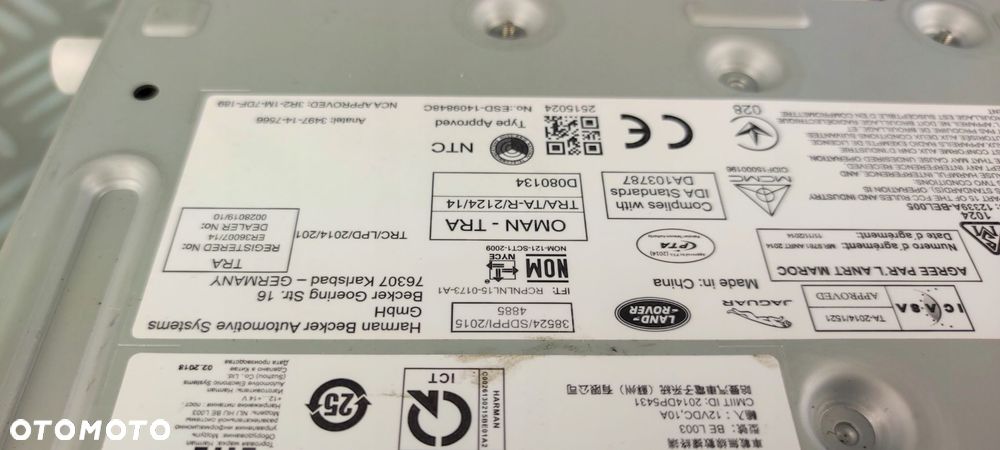HX63-18K812-BG radio fabryczne nawigacja HARMAN LAND ROVER DISCOVERY L550 - 5