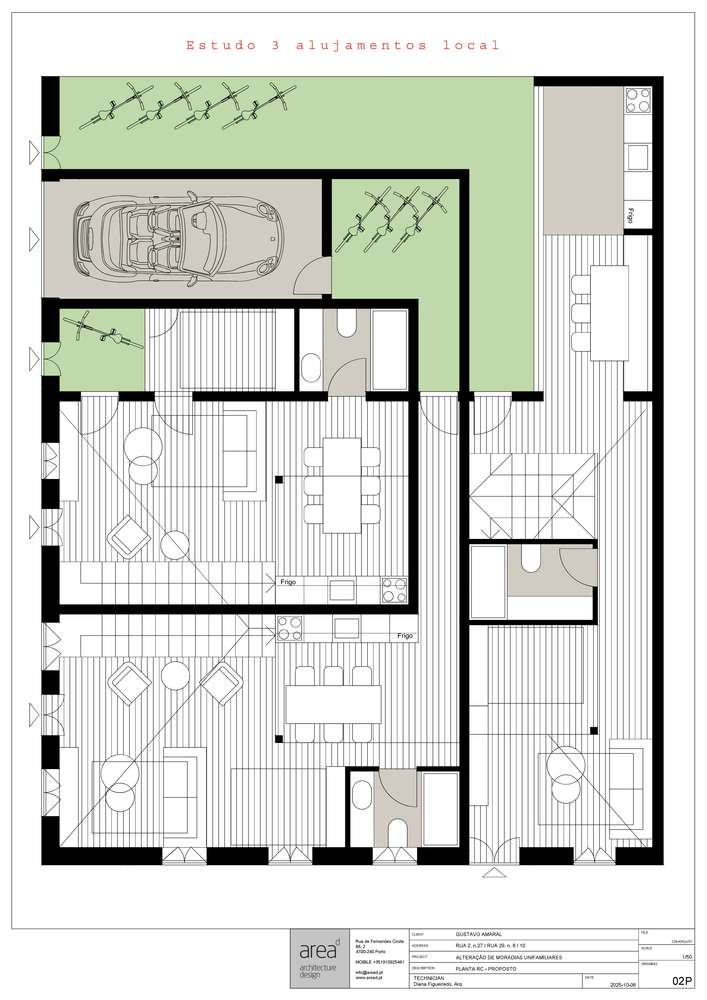 Conjunto de 3 Pequenas Casas na Primeira Linha de Praia Espinho - Grande imagem: 5/6