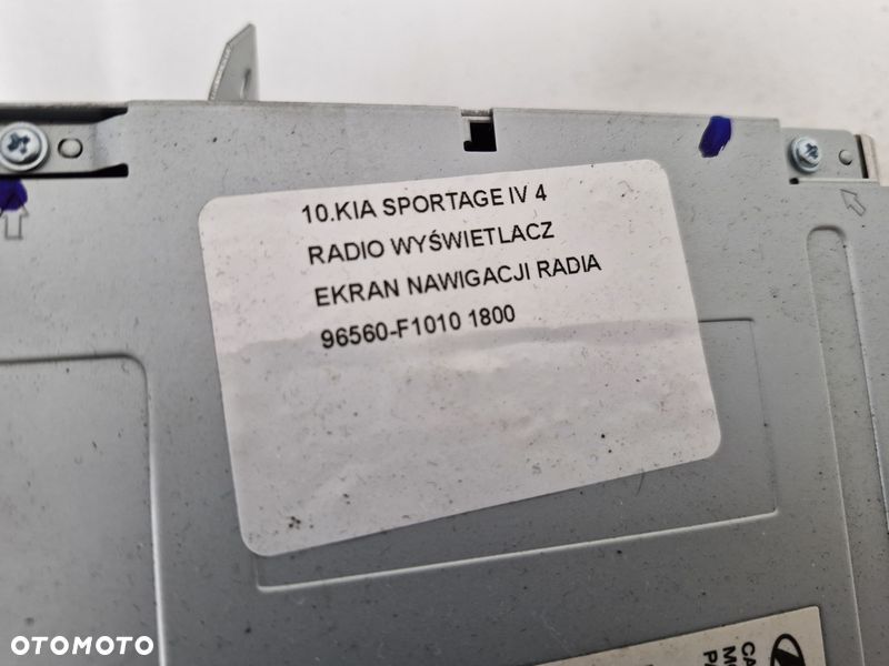 KIA SPORTAGE IV 4 RADIO WYŚWIETLACZ EKRAN NAWIGACJI RADIA 96560-F1010 - 4