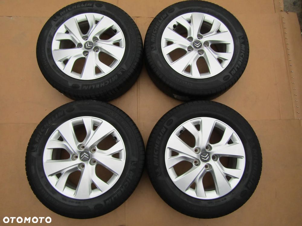 4x Felgi Aluminiowe Koła 16 Citroen C4 II Picasso Grand Berlingo III Peugeot Partner III 3 Opel Combo E 6,5 j 5x108 ET47 piasta 65,1 mm + Opony 205/60 16 Michelin Letnie - 3