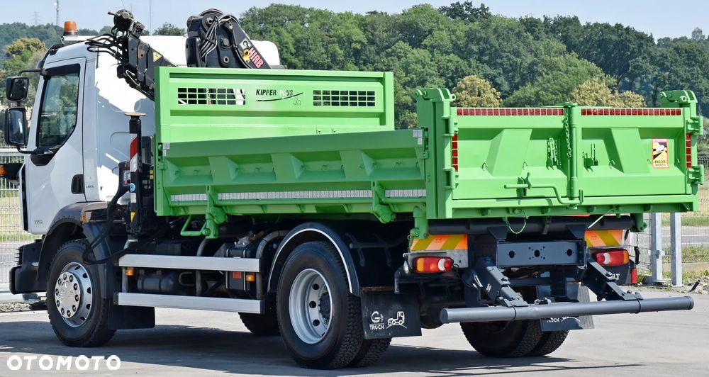 Renault MIDLUM 220 * WYWROTKA 3,80m + HIAB 077 B-2 DUO * STAN BDB - 8