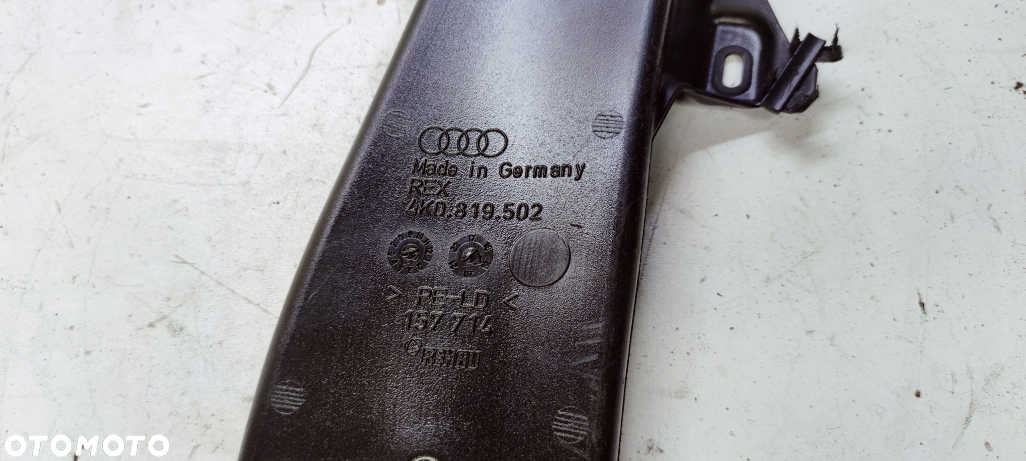 KANAŁ POWIETRZNY TUNEL PRAWY AUDI A6 C8 4K0819502 - 2