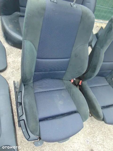 BMW 3 e46 EUROPA kom8i sedan przód siedzenie  fotel fotele przednie alcantara wzór m pakiet sportsitze LUX czytaj opis - 8
