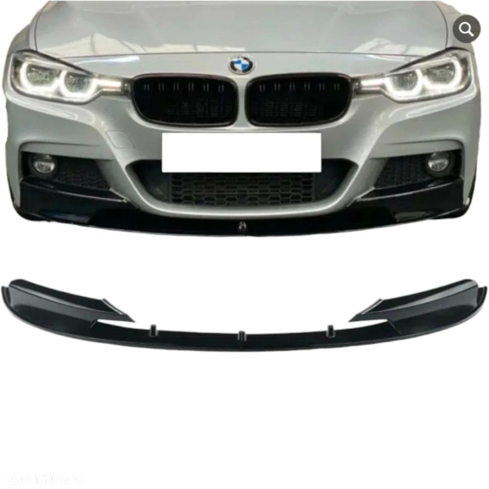 BMW F30 F31 Dokładka Zderzaka Przedniego Splitter SPOILER SPOJLER M Pakiet - 2