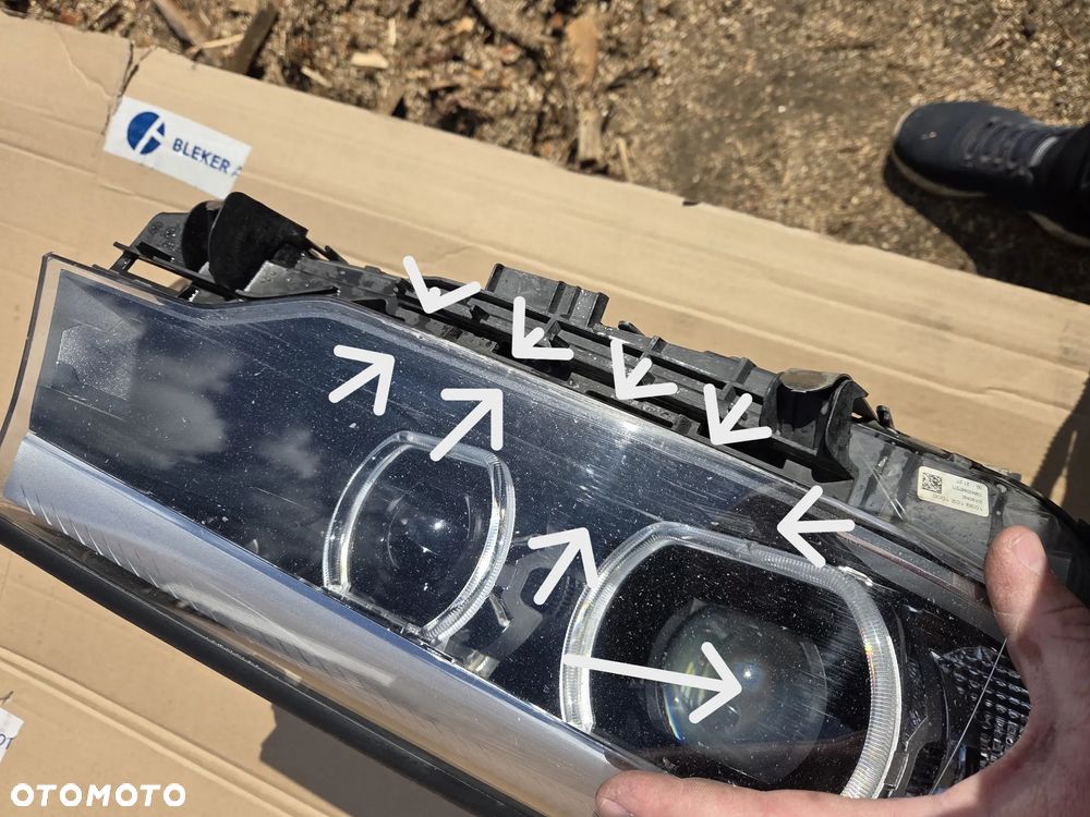 Lampa przednia prawa przód przednia BMW 5 G30 G31 8499112 Full Led Reflektor prawy przód przedni BMW 5 G30 G31 8499112 Full Led - 6