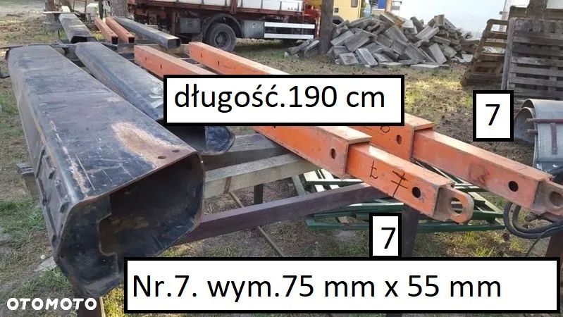 HDS  Przedłuzka wysuw Ramie Kiper Wywrot HDS PALFINGER HIAB IVECO DAILY RENAULT MAN - 1