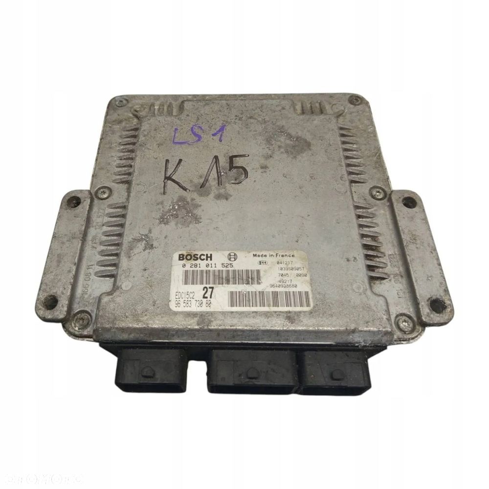 KOMPUTER STEROWNIK SILNIKA PEUGEOT 206 2.0 HDI 9658373080 0281011525 - 1