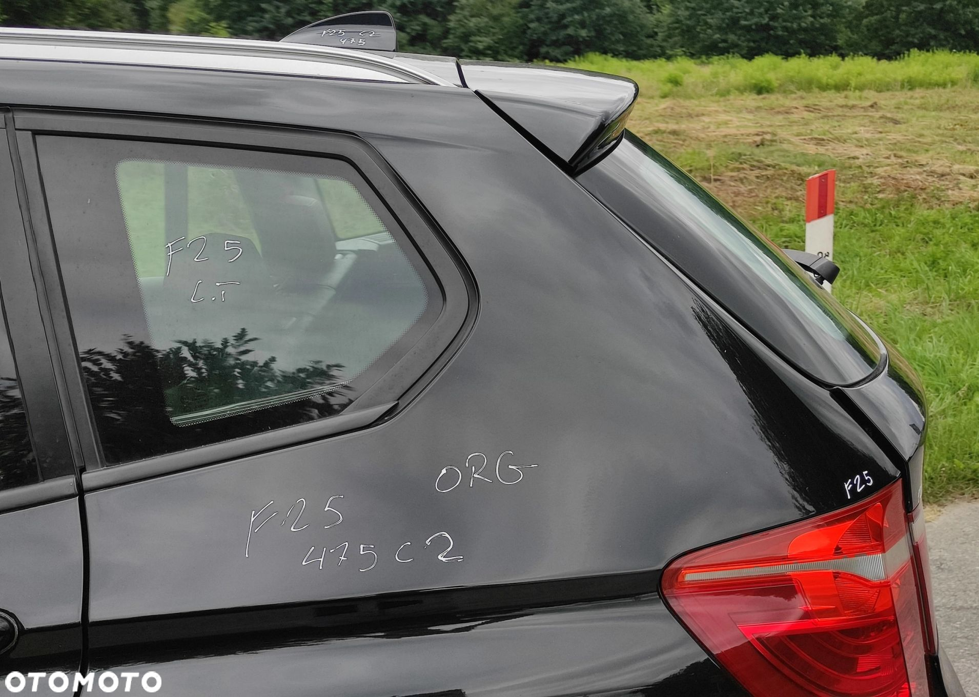 ĆWIARTKA BŁOTNIK LEWY TYŁ BMW X3 F25 475 BLACK SAPPHIRE ORG LAKIER - 2
