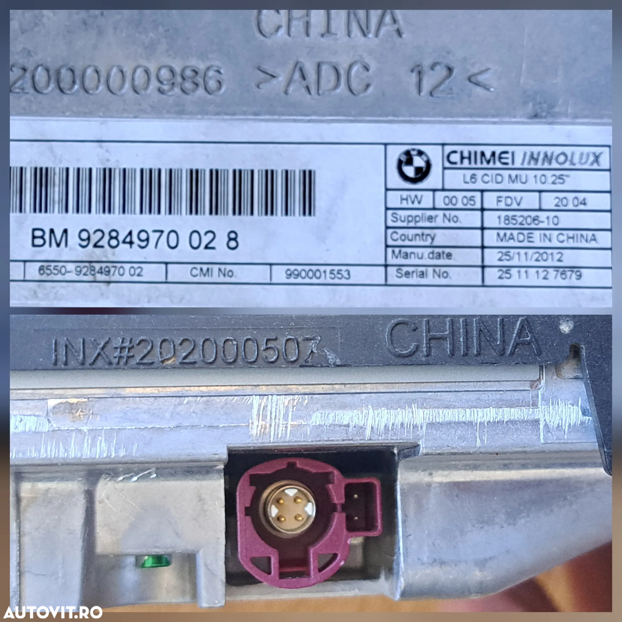 Kit set navigatie profesionala Harman NBT HU original BMW display navigatie Seria 7 F01 + LCI F02 + LCI F03 + LCI - 3