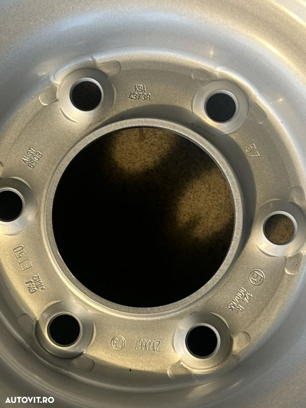 vând jante tablă Hyundai pe 16” cu 6 găuri noi - 2