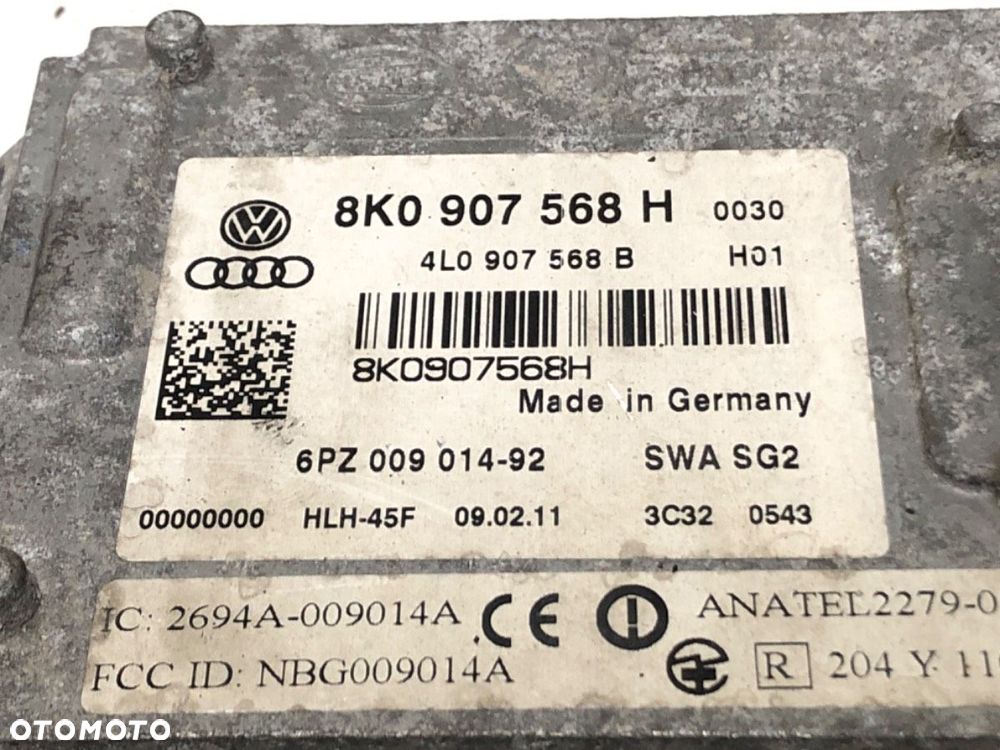 RADAR DISTRONIC - 455.00 PLN - AUDI A5 (8T3) 2007 - 2017 2.0 TFSI 155 kW [211 KM] benzyna 2008 - - 4