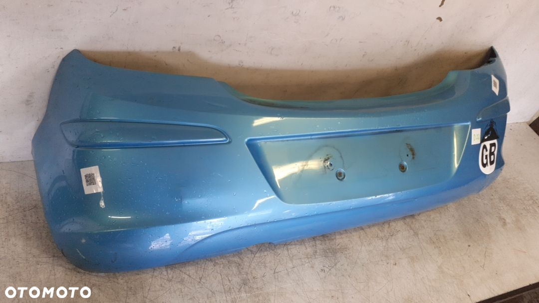 * ZDERZAK TYŁ TYLNY OPEL CORSA D Z21Z BŁĘKITNY BŁĘKIT 3D 3 DRZWI - 4