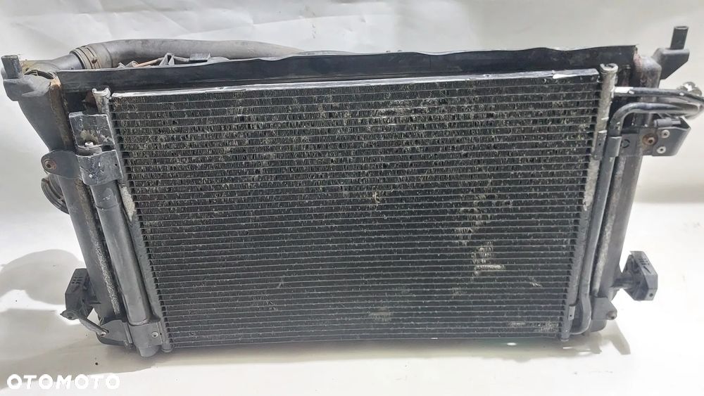 CHLODNICE KOMPLET WENTYLATOR VW GOLF V TOURAN CADDY ALTEA OCTAVIA II A3 8P 1.6 MPI SLASK WYSYLKA - 2