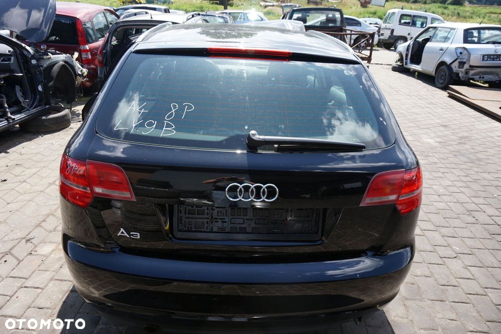 KLAPA BAGAŻNIKA TYLNA A3 8P LIFT 5D HB LY9B  CZARNY AUDI 2008-2013 - 1