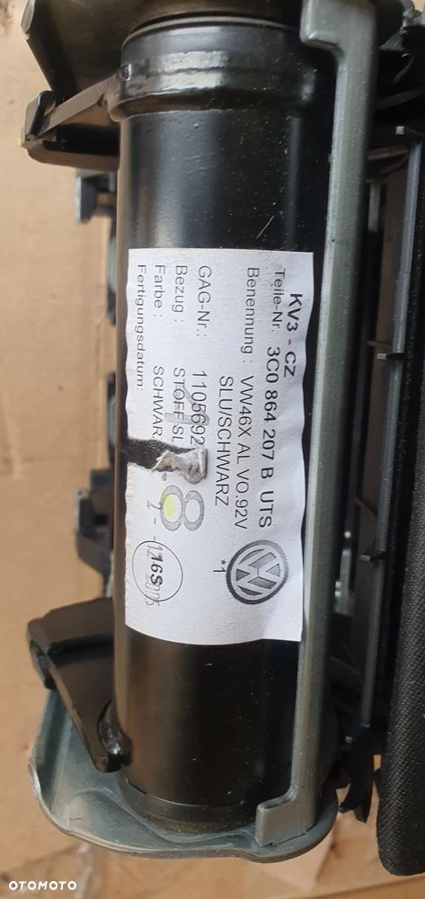 Tunel środkowy podłokietnik czarny VW Passat B6 3C0864207B - 9