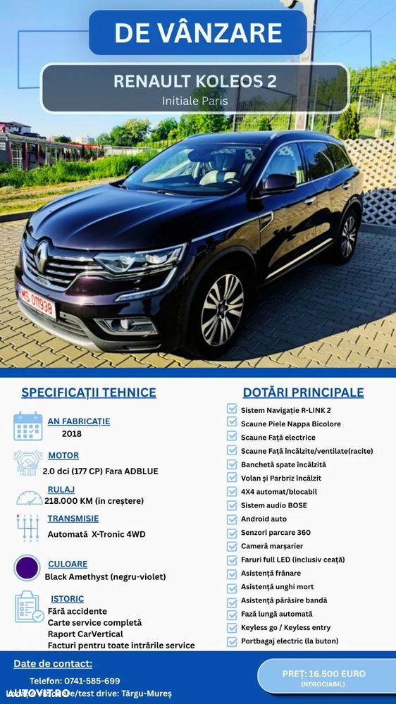 Renault Koleos ENERGY dCi 175 X-tronic 4WD INITIALE PARIS - 1