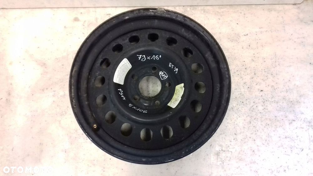 felga stalowa pas peugeot citroen 5x108 7jx16'' et39 - 1