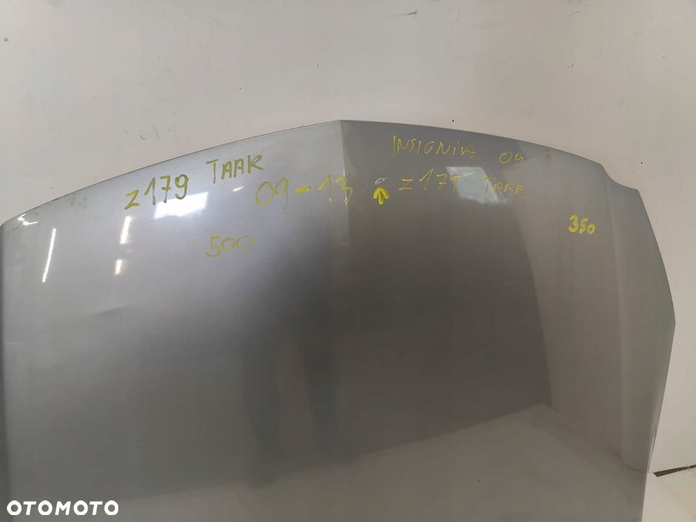 opel insignia a 09-13 maska pokrywa silnika lak: z179 taar - 7