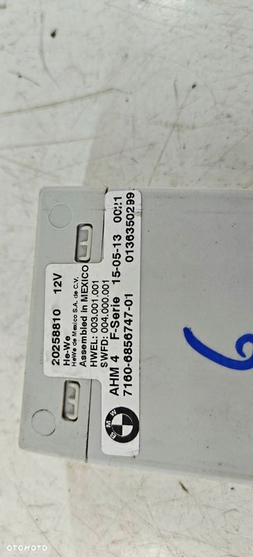 BMW 5 F10 F11 F20 F30 F31 F01 F32 6856747 Sterownik Moduł haka holowniczego - 3