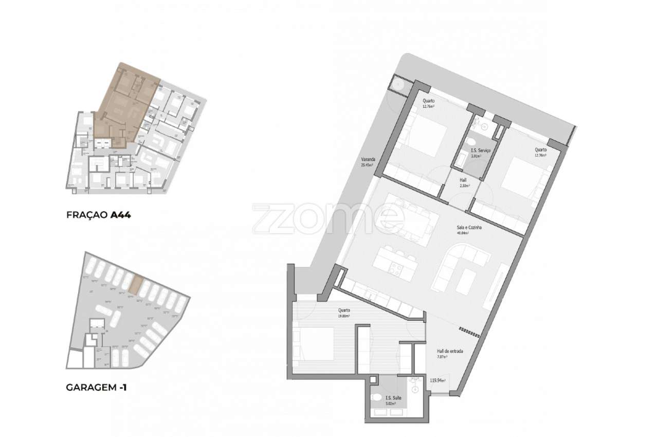 T3 Novo Trofa Premium | Piso Elevado + Excelente Luz + Garagem - Grande imagem: 2/16