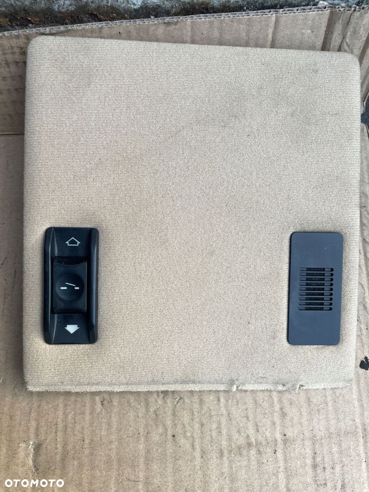 zaślepka silniczka szyberdachu przełącznik bmw e39 kremowa pod mikrofon - 1