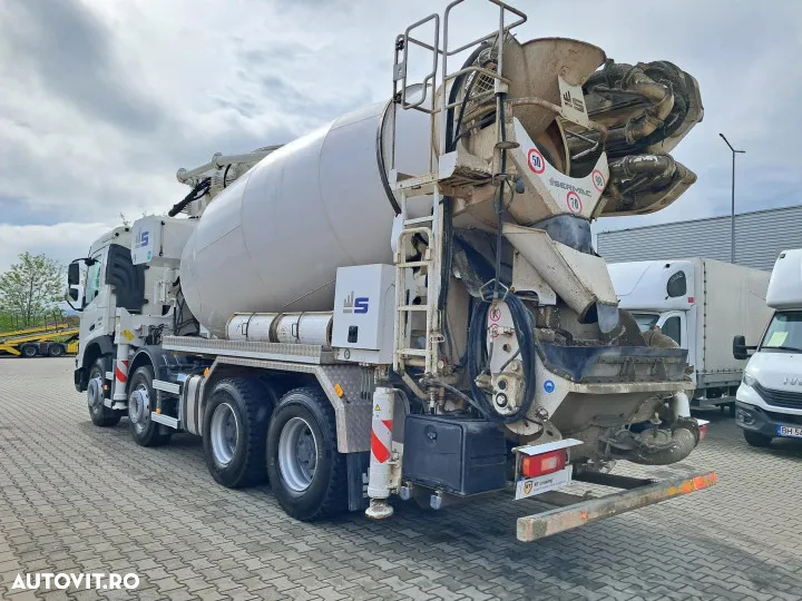 Volvo fmx 420 8x4 cu pompa turnare 4z28 si mixer beton sermac euro 6 automat - 3