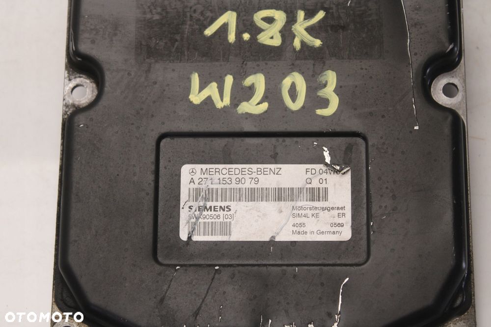mercedes w203 1.8 k komputer sterownik moduł silnika ecu a2711539079 - 2