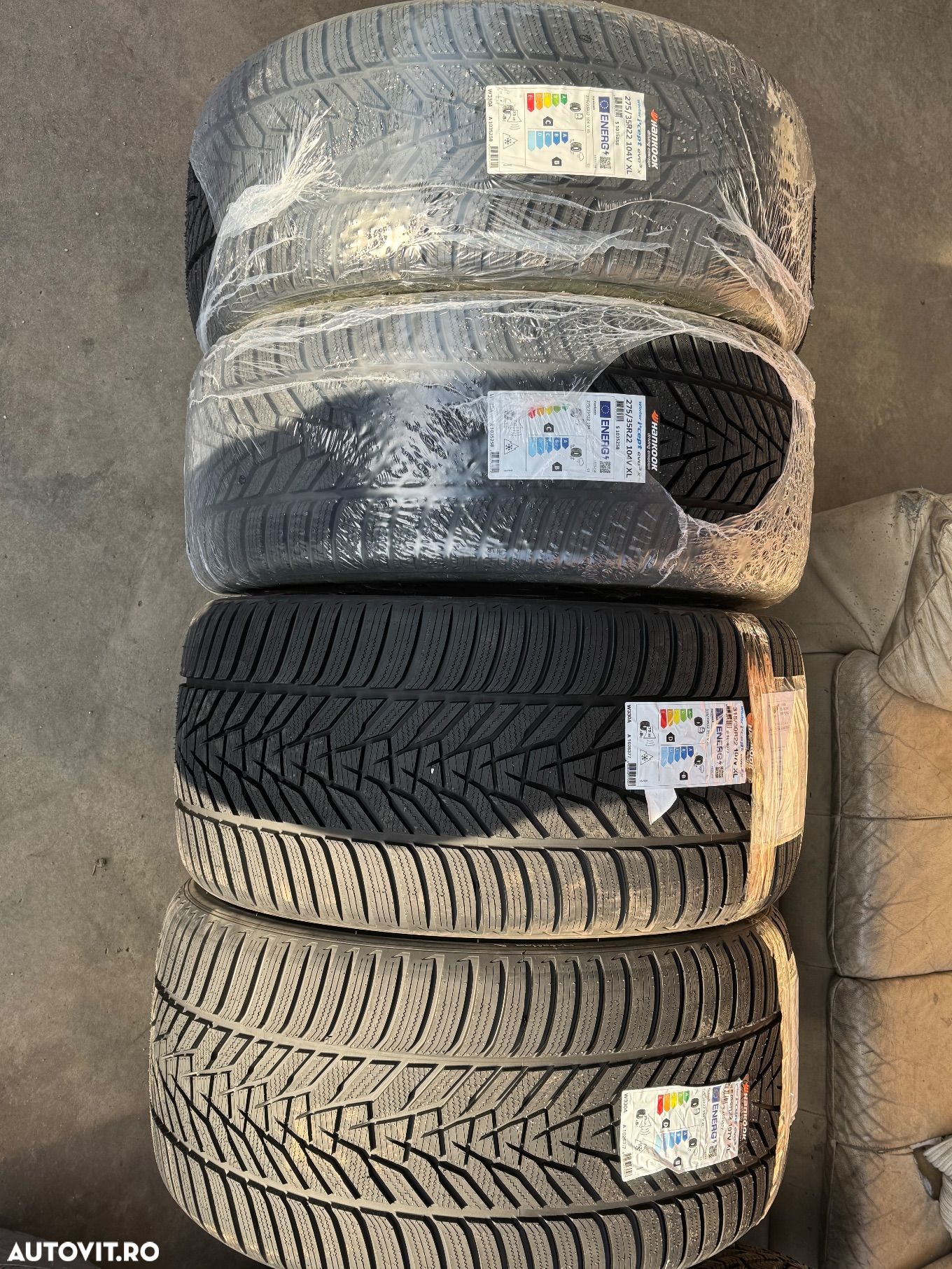 Vând set anvelope 275/35/22-315/30/22 hankook de iarnă noi - 1