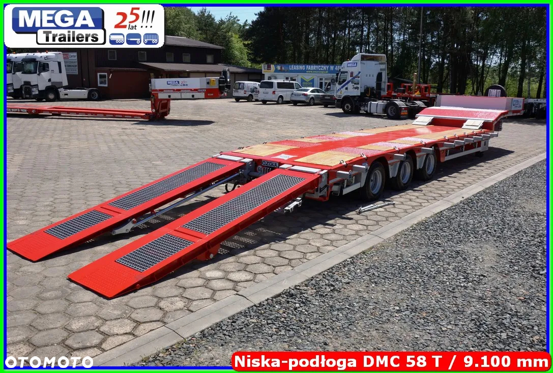 Mega Niskopodwozie 3 osie, 58 T DMC, dł. 910 cm, oś skrętna !!! - 19