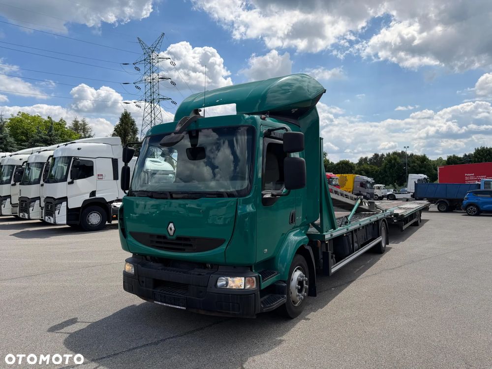 Renault MIDLUM AUTOLAWETA ZESTAW Z PRZYCZEPĄ WINDA HYDRAULICZNA - 1