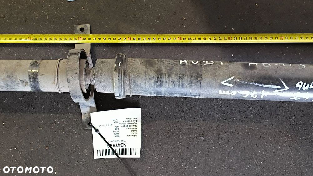 Audi A8 S8 D3 4E 2004 Wał napędowy tylny 4.0 TDI NIE LONG - 3