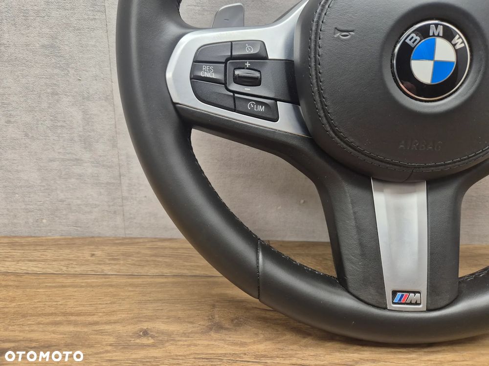 BMW G30 G31 G11 G05 G06 G07 KIEROWNICA M-PAKIET SKÓRA ŁOPATKI TEMPOMAT - 6