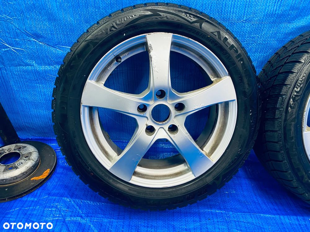 KOŁA KOŁO 17 FELGA ALUMINIOWE ALUSY FELGA 17" x 7J  5X120 ; 67,1mm ET41 KOMPLET ; OPONY ZIMA ZIMOWE ; OPEL INSIGNIA A ; DEZENT ORYGINAŁ - 3