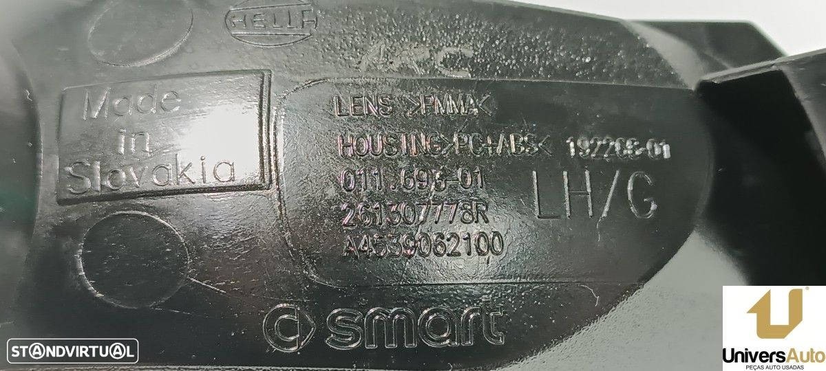FAROLIM FRENTE ESQUERDO SMART FORFOUR ELECTRIC DRIVE (453.091) - 6